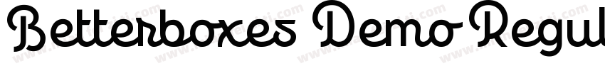 Betterboxes Demo Regular字体转换
